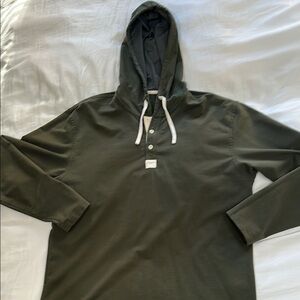 Men's Olive Green Hoodie Shirt